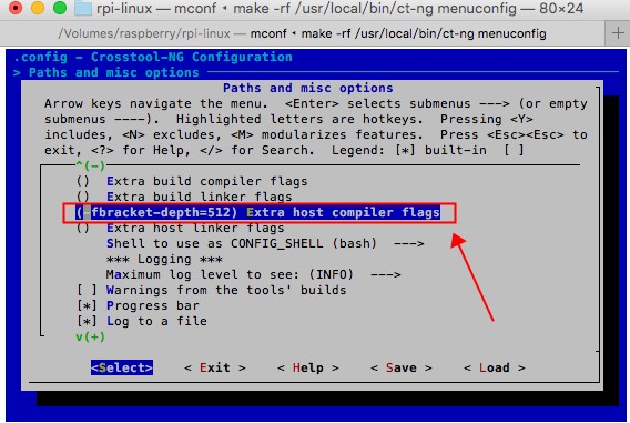 Crosstool-NG-PathAndMiscOptions-ExtraHostCompilerFlags