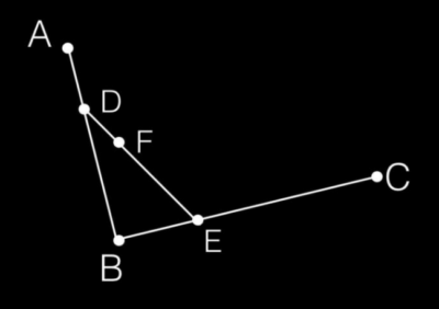 DF/DE = AD/AB = BE/BC